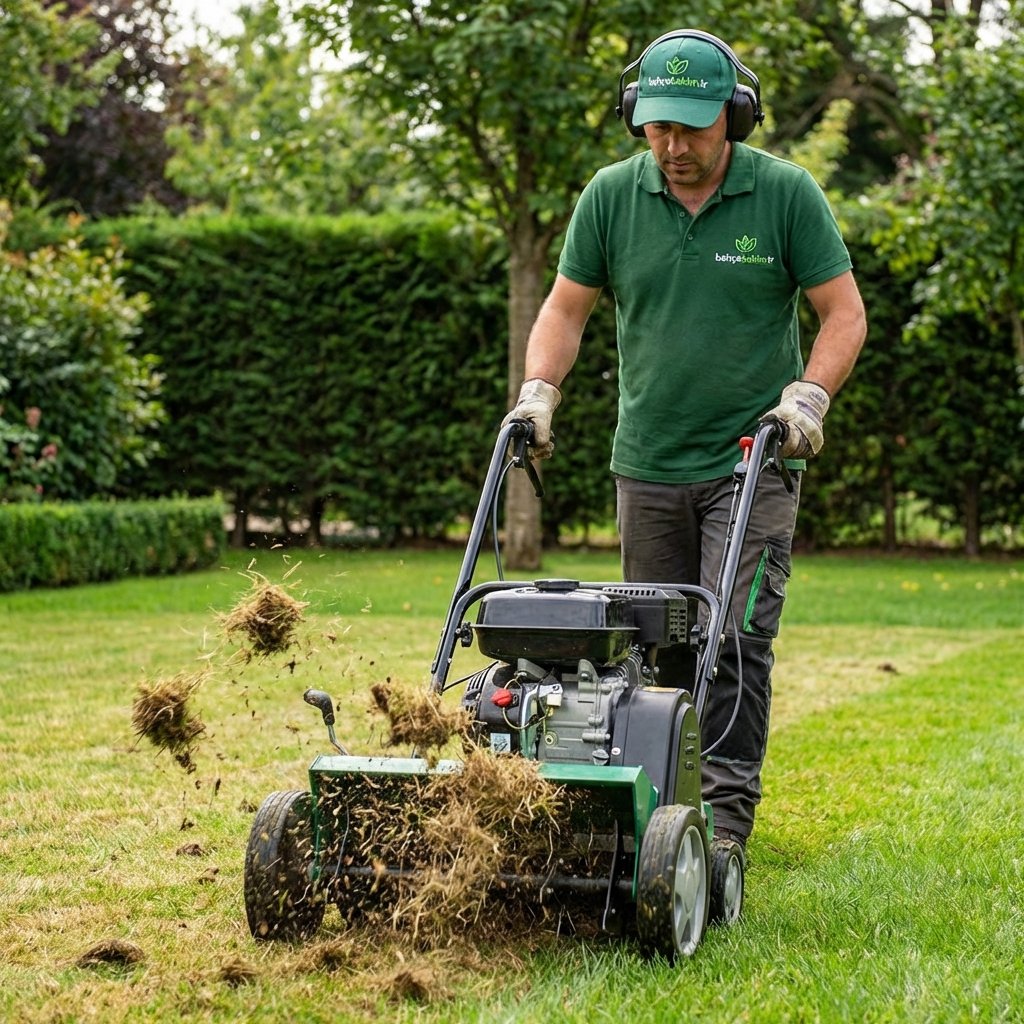 Çim Havalandırma (Verticut) ve Yenileme Rehberi - bahcebakim.tr profesyonel rehber