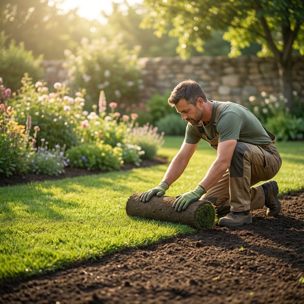 Yemyeşil Bir Bahçe İçin 6 Adımda Rulo Çim Uygulaması - bahcebakim.tr profesyonel rehber