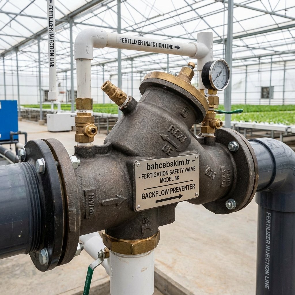 Geri Akış (Check Valve) Güvenlik Hattı - bahcebakim.tr uygulama adımı