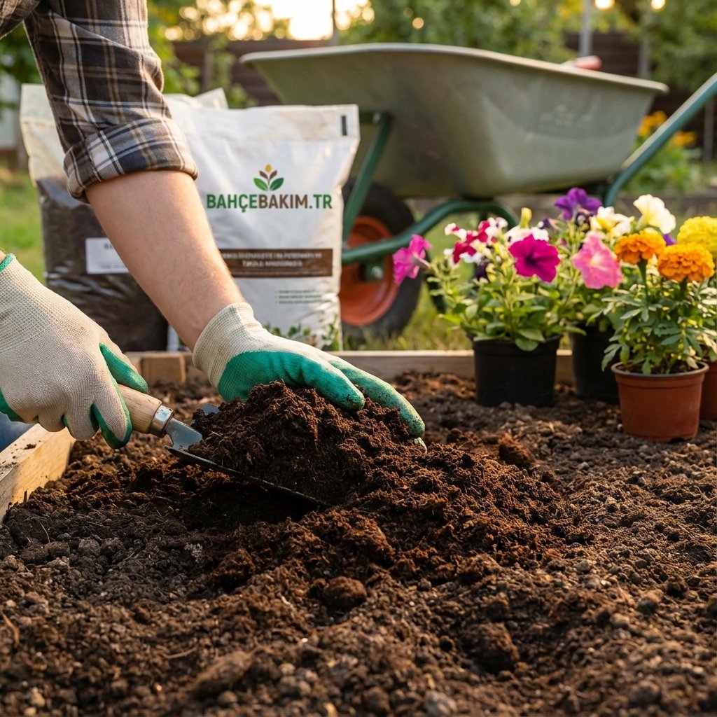 Organik Torf ve Toprak İyileştirme - bahcebakim.tr uygulama adımı