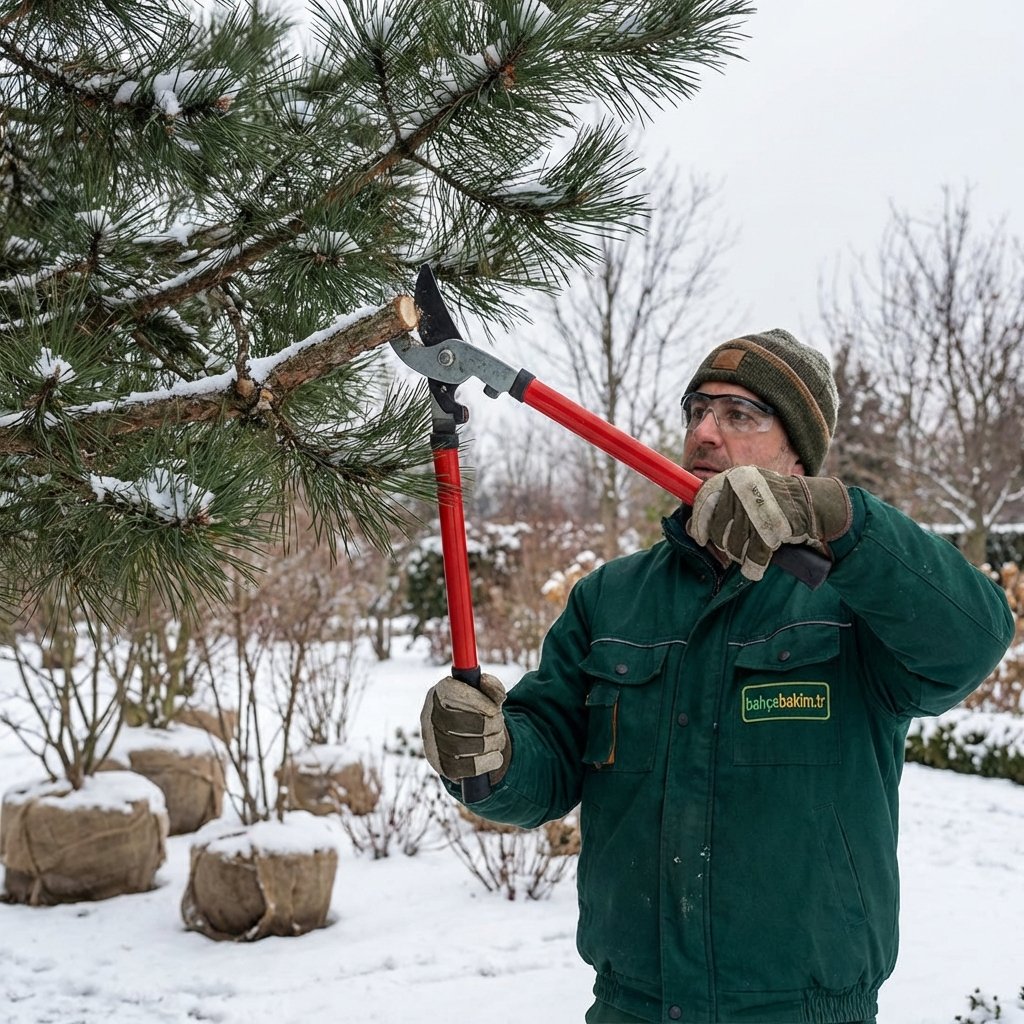 Ağır Dal ve Kar Yükü Budaması - bahcebakim.tr uygulama adımı
