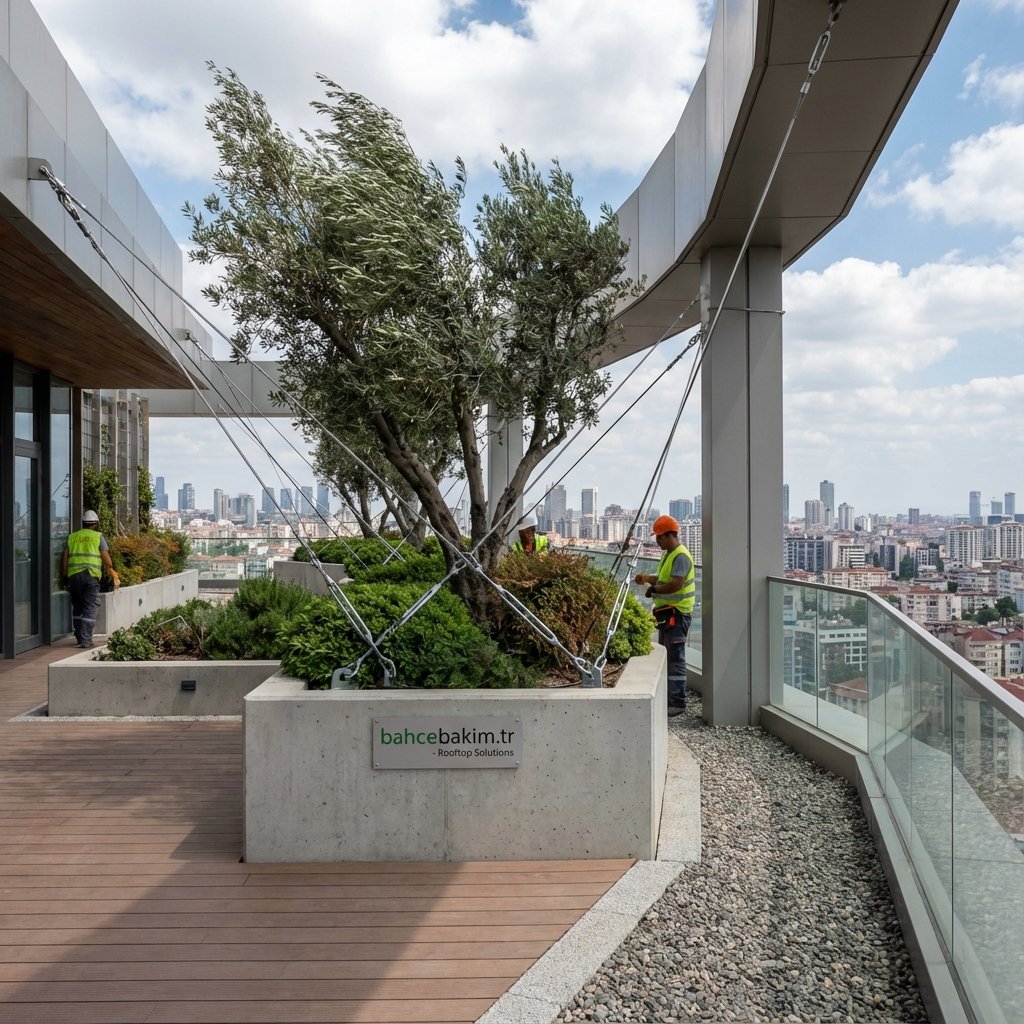 Rüzgar Direnci ve Botanik Mimari - bahcebakim.tr uygulama adımı